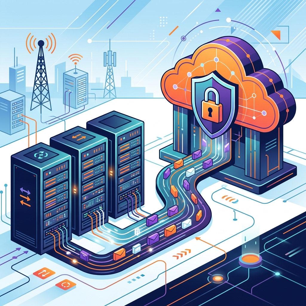 Telecom Disaster Recovery Plan Cloud Backup Flow